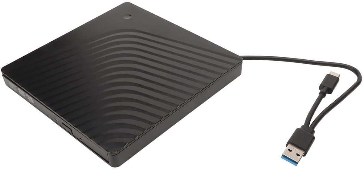 Dailygoody - Externe CD DVD RW Drive - USB 3.0 - Draagbaar en Compact - Geschikt voor Laptop en Desktop - Optische Schijf Speler en Schrijver