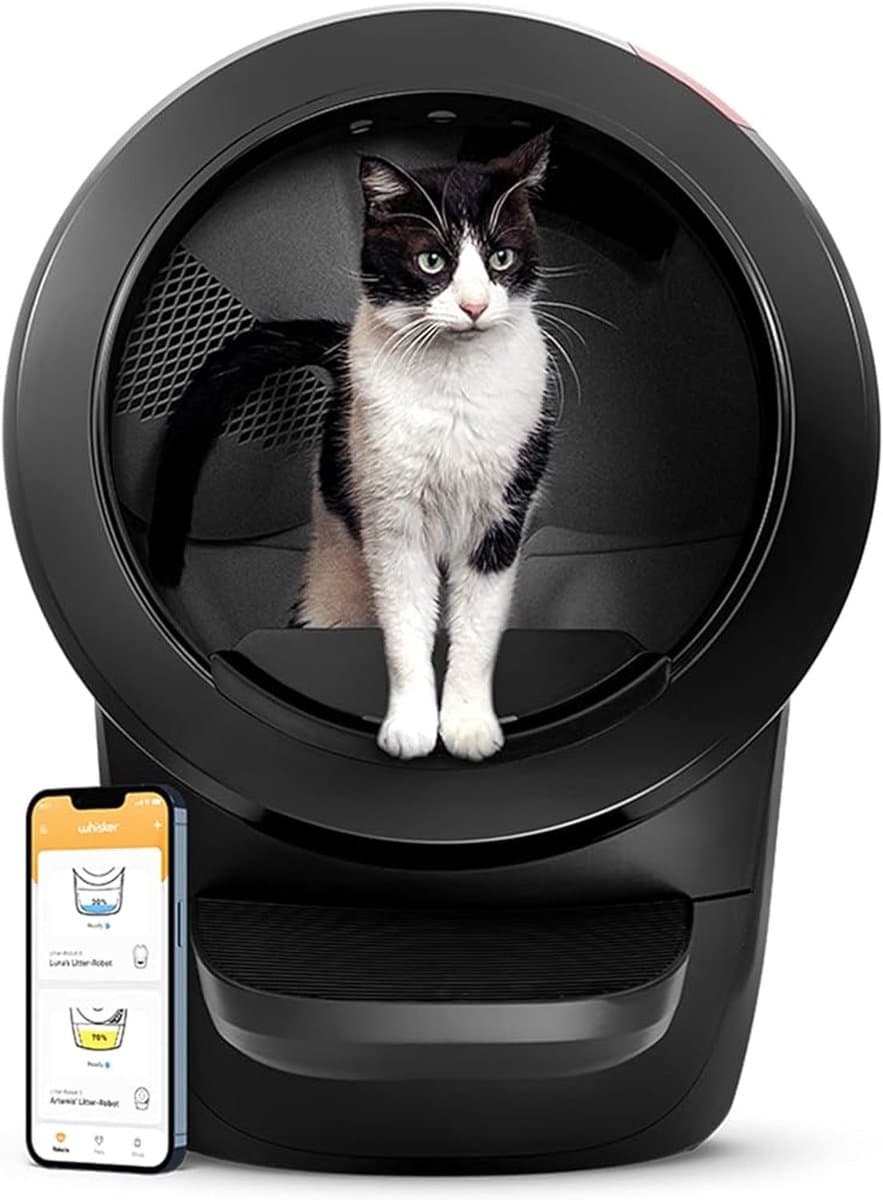 Litter-Robot 4 - Automatische Kattenbak - Zelfreinigend - Zwart - met App