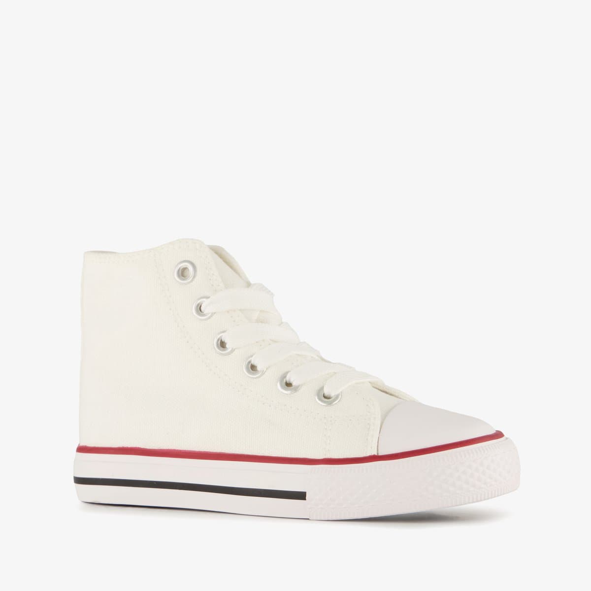 Hoge canvas kinder sneakers wit - Maat 34