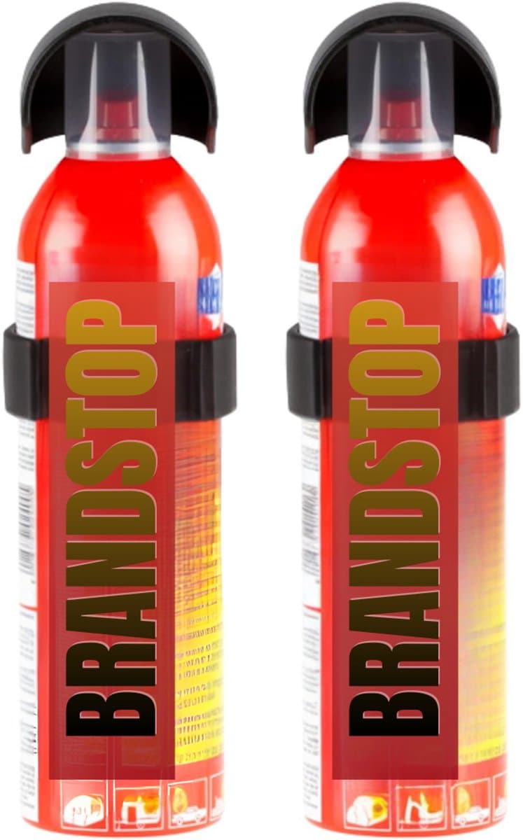 MMM® Brandblusser Auto - Brandblusser Schuim - Brandblusser - met Manometer en Houder Inbegrepen - 400 ML - 6.5 cm x 6.5 cm x 24 cm