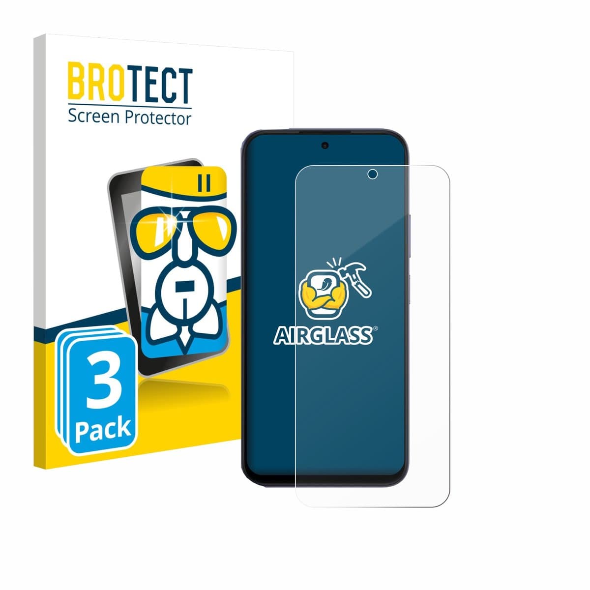 Screenprotector 3 Stuks voor Oppo A6x 4G Beschermglas transparant