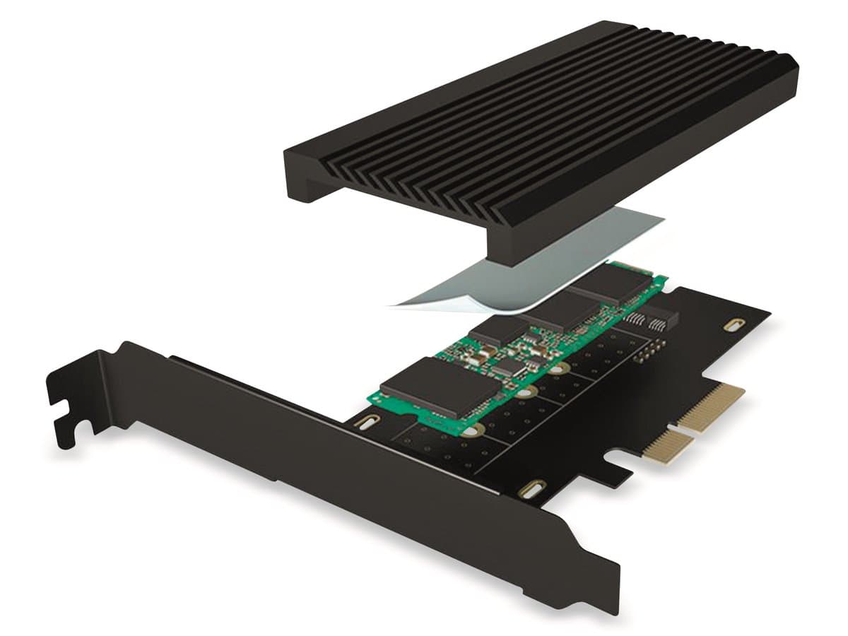 ICY BOX IB-PCI208-HS interfacekaart/-adapter Intern M.2