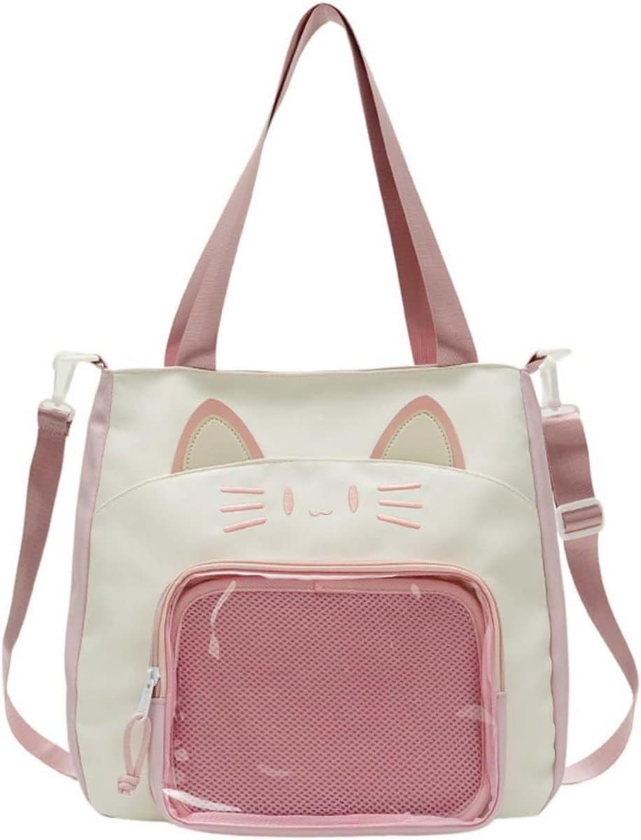 Kawaii Schoudertas met Transparant Venster voor Pins en Speldjes - Categorie: Itabag