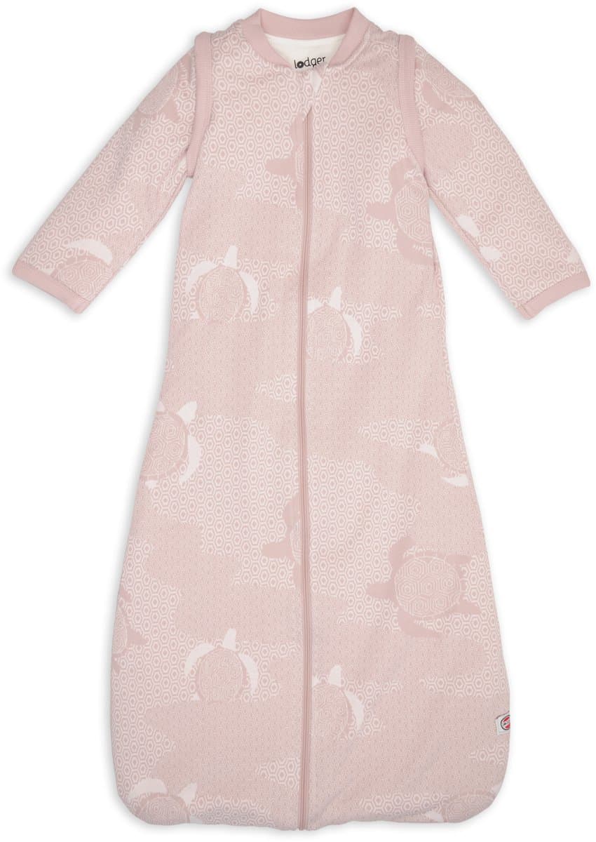 Lodger Hopper - Slaapzak baby met Afritsbare Mouwen - Roze - 98cm - 2.4 TOG - Autostoel - Winterslaapzak