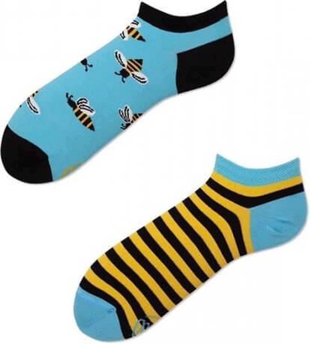Toffe Sokken - Gekke Sokken - Leuke Sokken - Bee Bee - LAAG - Maat: 39 t/m 42