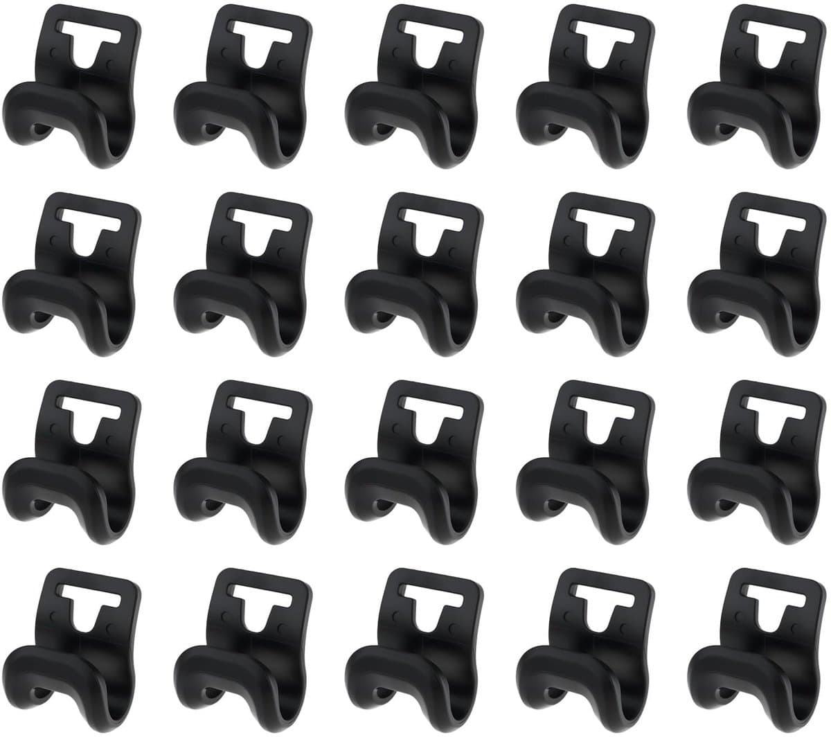 Dailygoods - 20 Stuks Tent Pole Clips voor Camping en Picknick