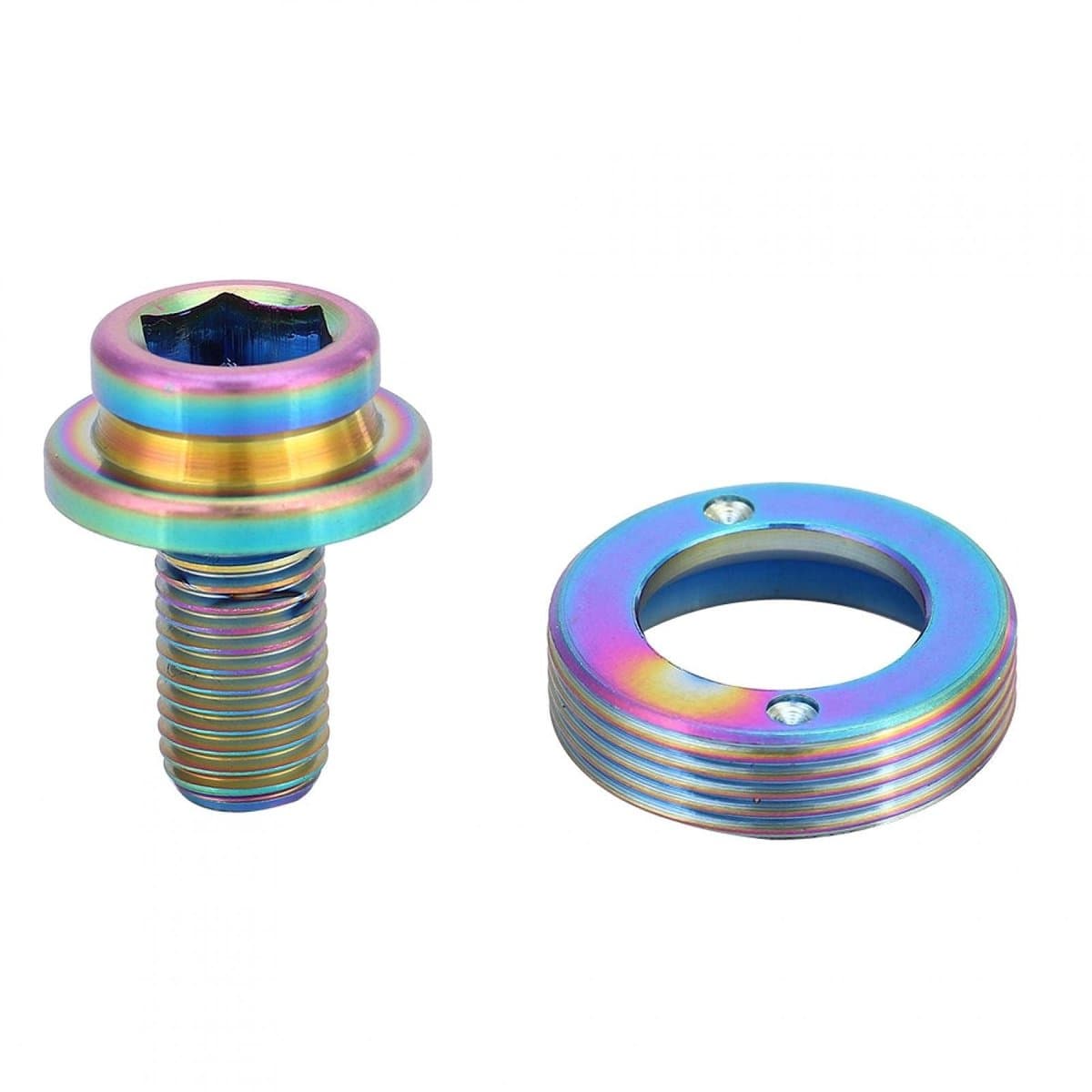 Dailygoods- Fiets Schroeven Titaniumlegering - M5 x 18 mm - Set met Sluitringen - Corrosiebestendig - CNC Precisiebewerking - Duurzaam Materiaal - Fietsbevestigingsmateriaal