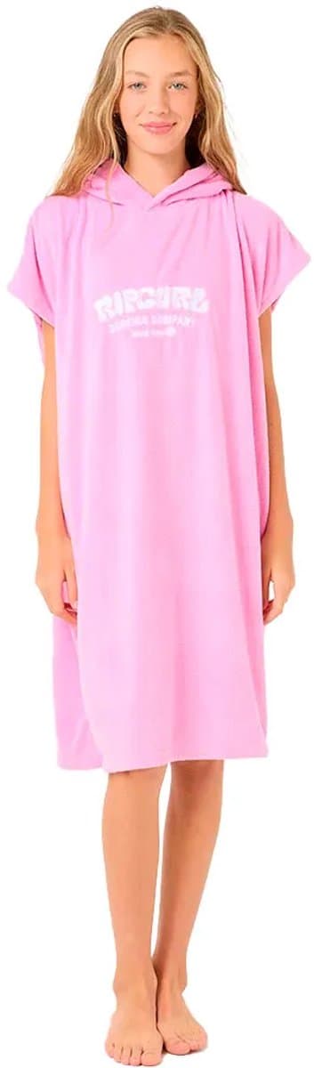 Rip Curl Classic Surf Poncho Roze S Kinderen