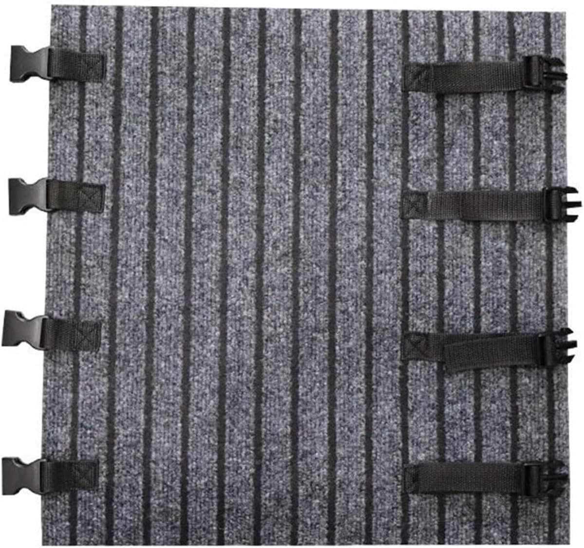 RV Trapmat - Camper Tapijt - Voertuig Beschermen - Dubbellaags Rugontwerp - 46 x 46 cm - Grijs