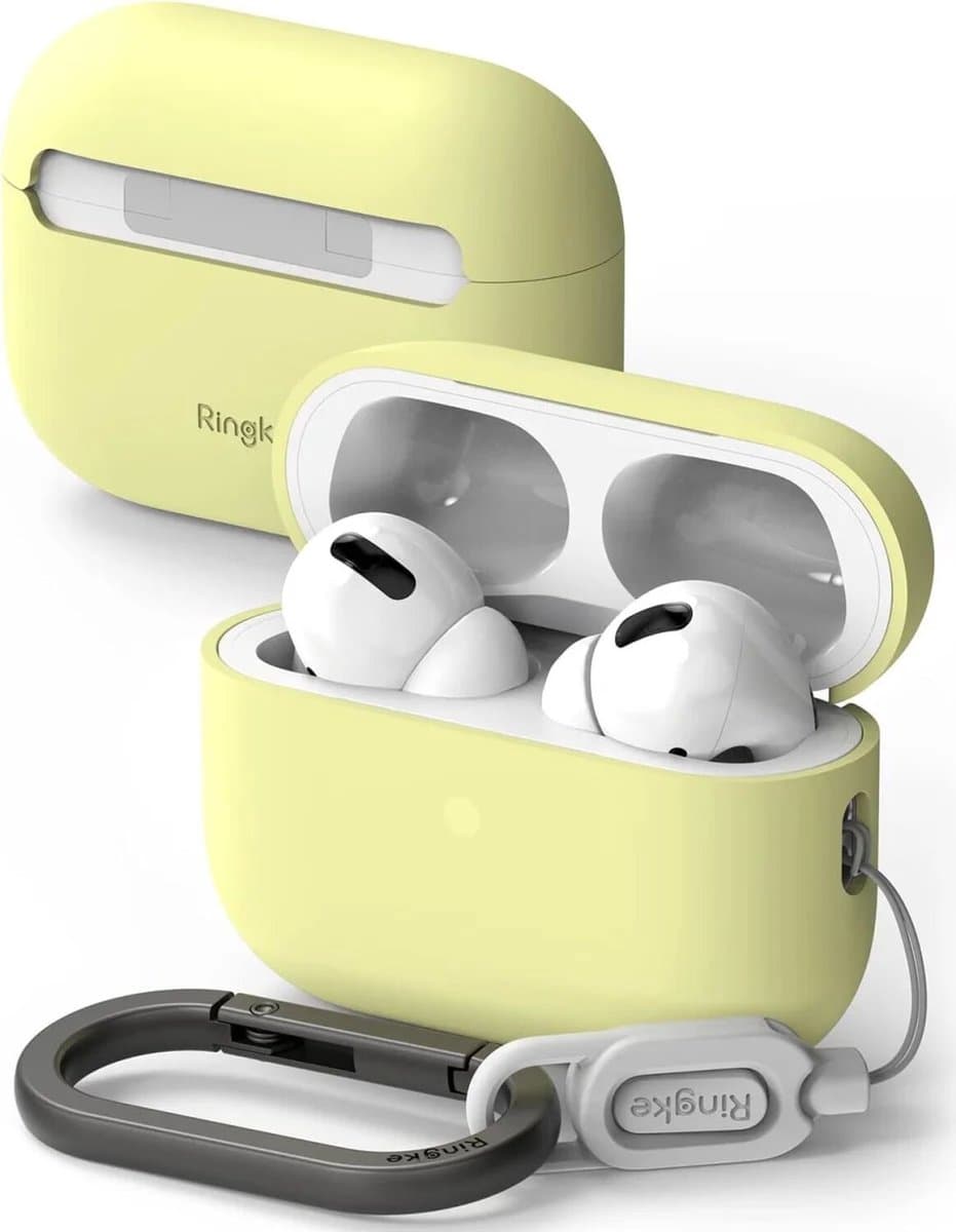 Ringke Case Apple AirPods Pro 1 / 2 Hoesje Siliconen Geel