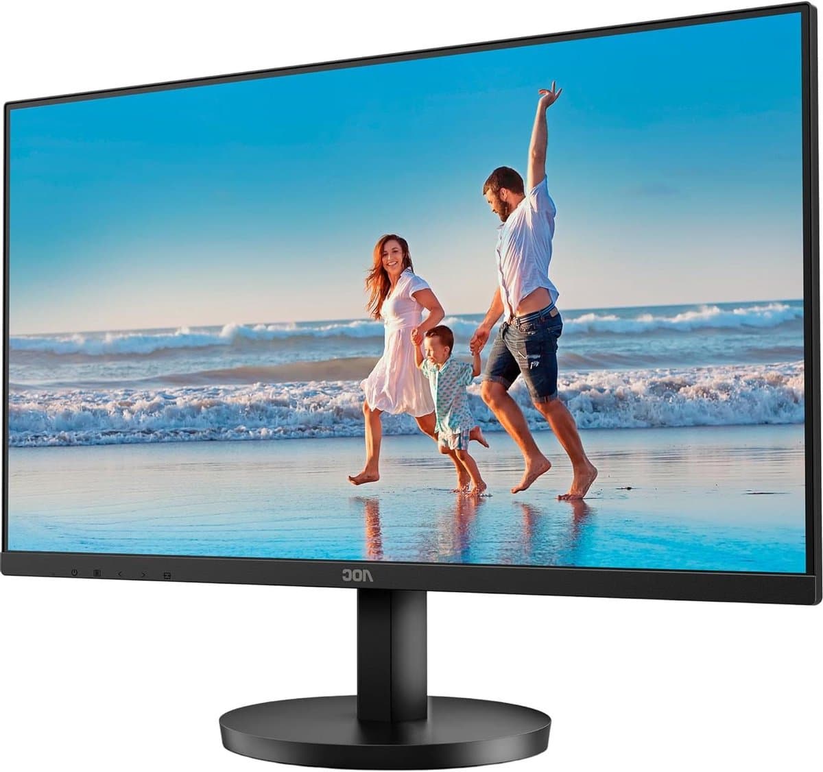 FHD Monitor - Computer Scherm - Productief Werken - Ingebouwde Speakers - 24 Zoll - Zwart