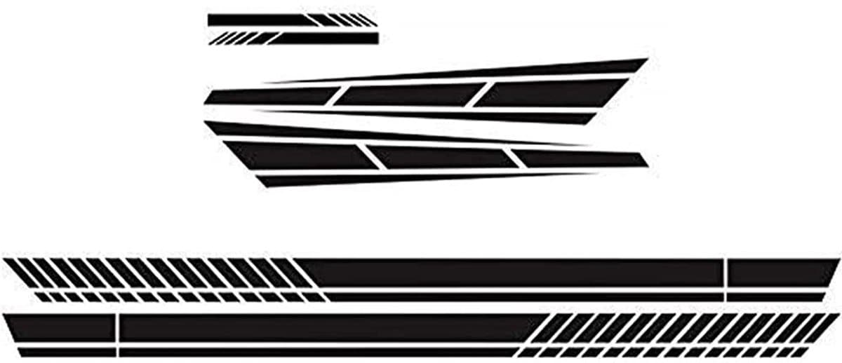 Dailygoods- Sportstripe Waterdicht - Auto Stickers - Bumpersticker - Auto Sticker voor Auto Decoratie - Autostickers Grappig - Autostickers Bloemen - Autosticker