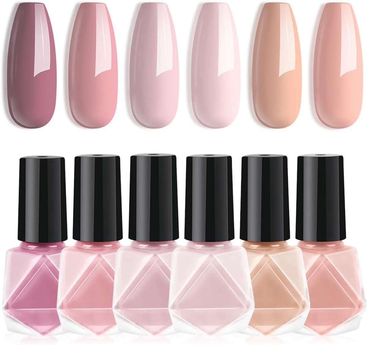 Nagellakset, 6 Kleuren Herfst Nagellakset, Herfst Winter Snel Drogende Nagellakgel, Vrouwen Langdurige Nagellak voor DIY Salon Manicure