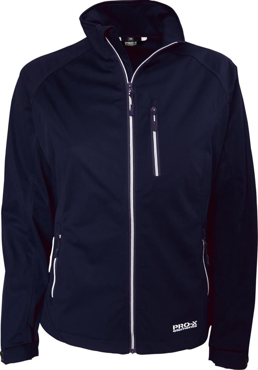 Pro-x Elements Softshelljack Maike Dames Polyester Marine Maat 40