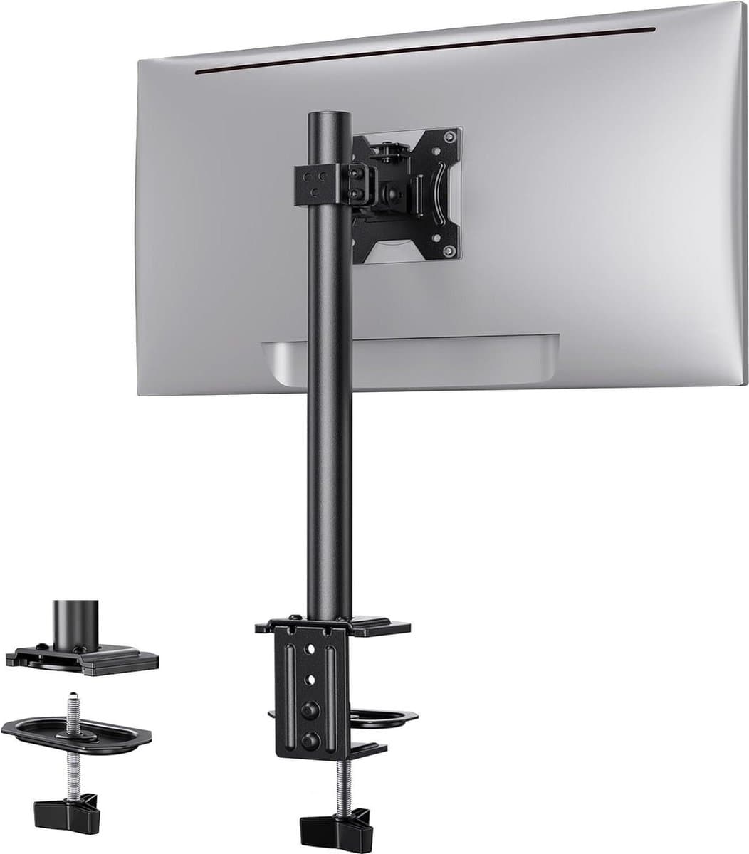 Monitorstandaard voor 13"-32" schermen - draagbare monitorarm met in hoogte verstelbare zwenkbaar kantelbaar rotatie - 2 montageopties - Vesa