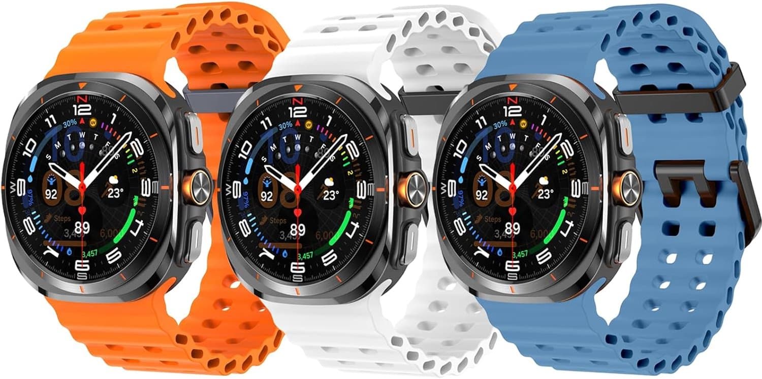 Sportarmband voor Samsung Galaxy Watch Ultra 47 mm - Ademend zacht siliconen - Geschikt voor mannen en vrouwen - ShopVlot