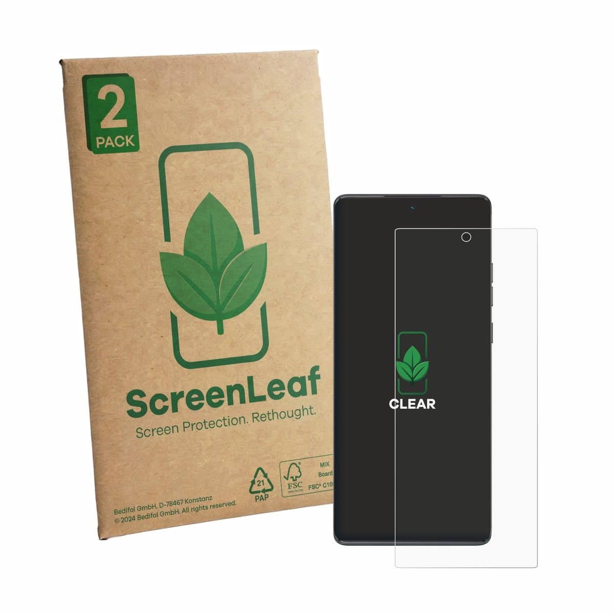 ScreenLeaf - Screenprotector voor Motorola Moto G85 - Duurzame schermbescherming Folie Beschermfolie transparant 2 Stuks