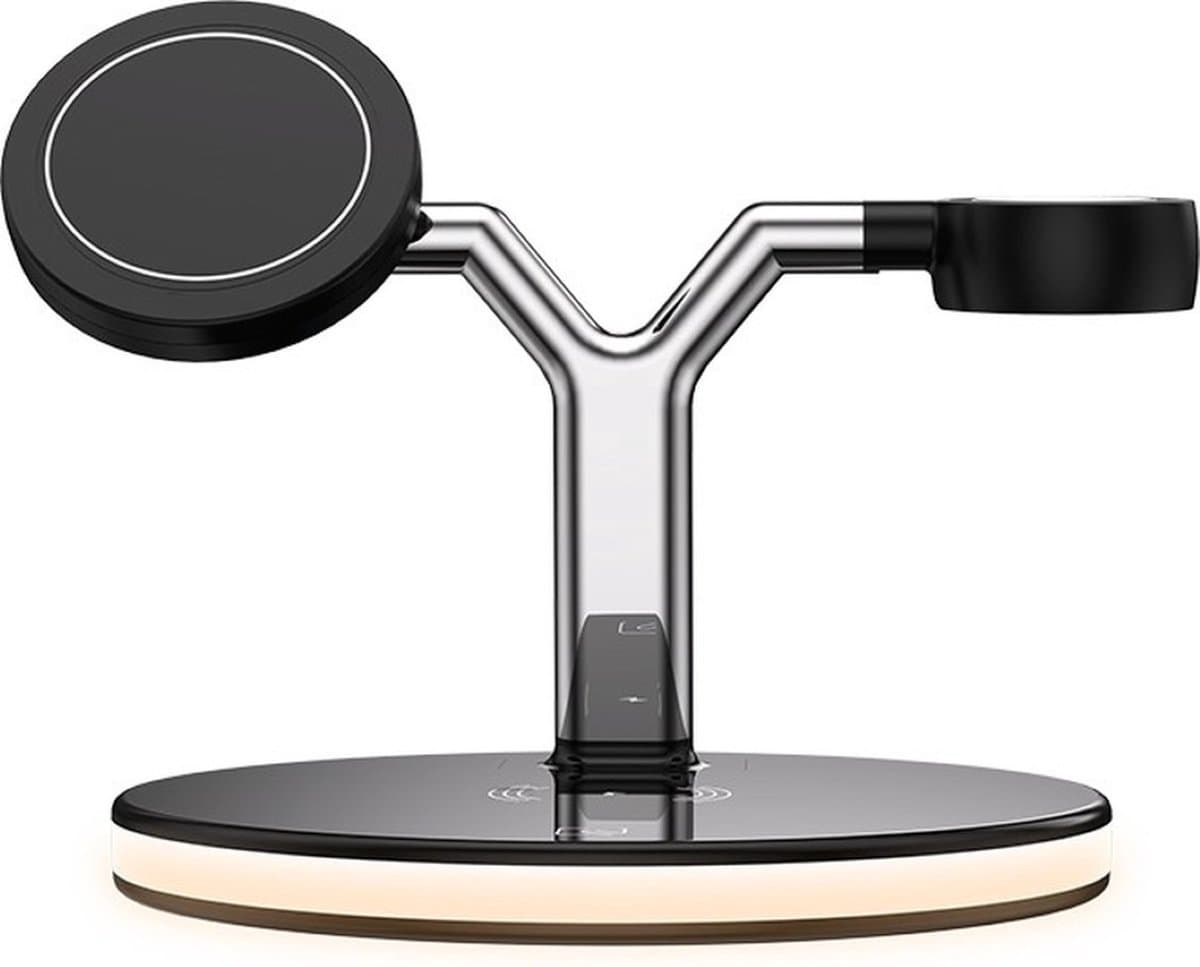 Rixus 3-in-1 Oplaadstation Dock & Nachtlampje