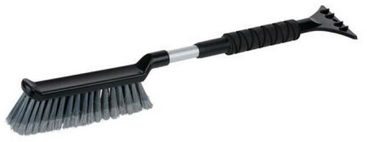 Dunlop IJskrabber met Borstel - Uitschuifbaar, zwart, 71 cm