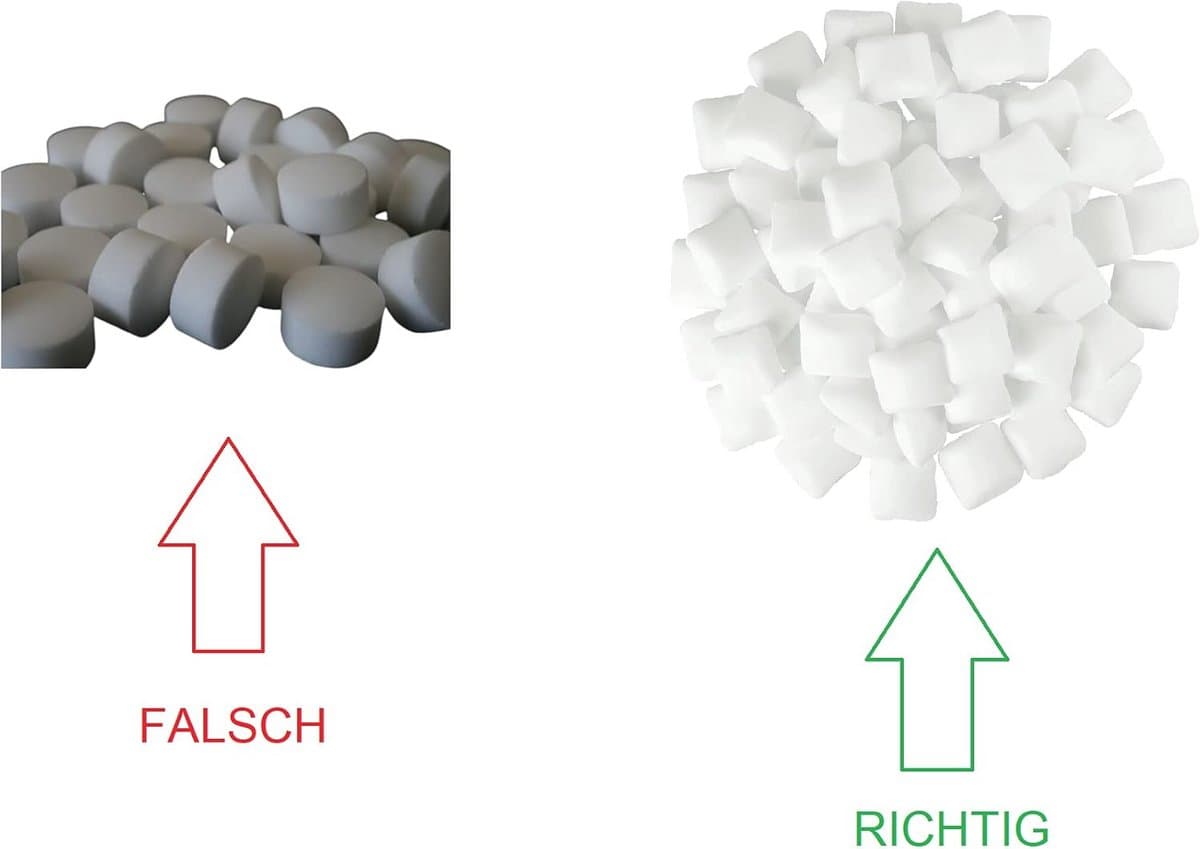 Regeneratietabletten voor onthardingsinstallaties - 25 kg verpakking met multifunctionele doek