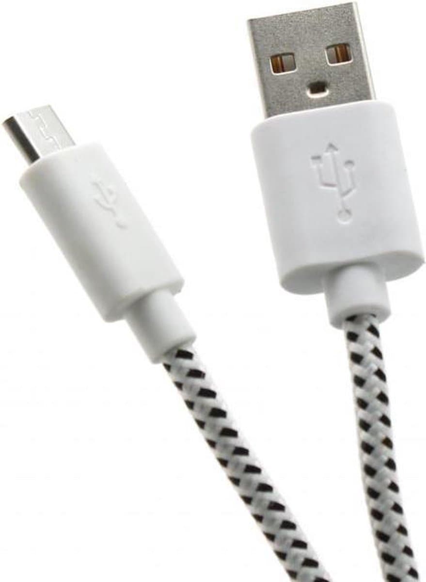 SBOX USB-1031W USB-kabel 1 m USB 2.0 USB A Micro-USB A Wit