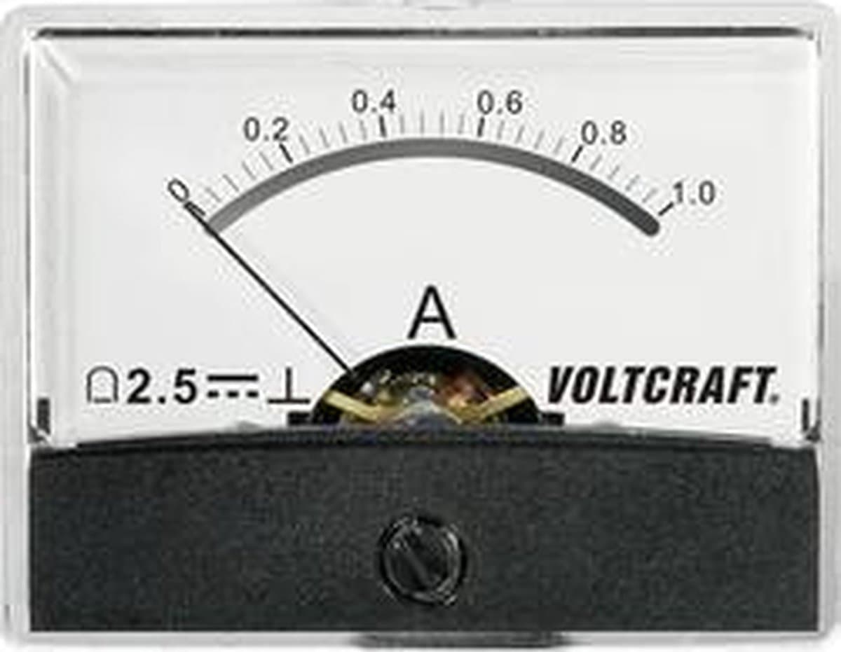 VOLTCRAFT AM-60X46/1A/DC AM-60X46/1A/DC Inbouwmeter AM-60X46/1 A/DC 1 A Draaispoel