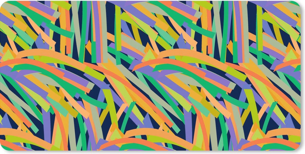Muismat XXL 90x45 cm - Bureau onderlegger - Bureau mat Jungle - Patronen - Abstract - Bureaumat - Gaming mousepad xl - Bureaulegger groot - Computer deskmat