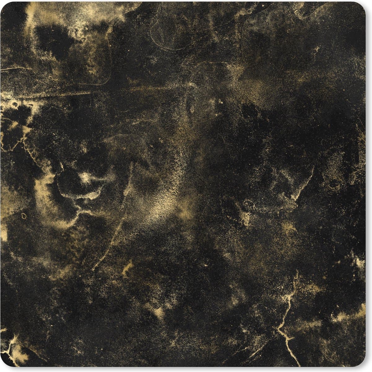 Muismat XXL 50x50 cm - Bureau onderlegger - Bureau mat Goud - Zwart - Luxe - Structuur - Bureaumat - Gaming mousepad xl - Bureaulegger groot - Computer deskmat