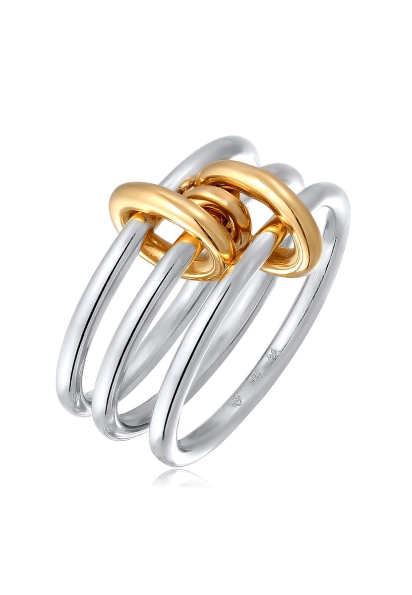 Elli - Ring - Elli Ring zonder Stenen Dames Knoop 925 Sterling Zilver Feest / Oudejaarsavond - Dames