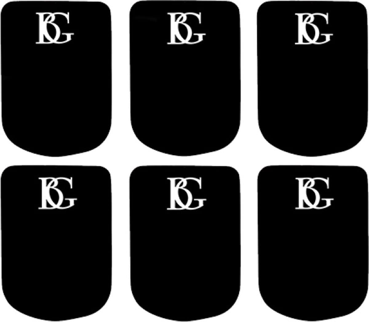 BG Mondstukplakkers 0.8 mm Zwart - Small