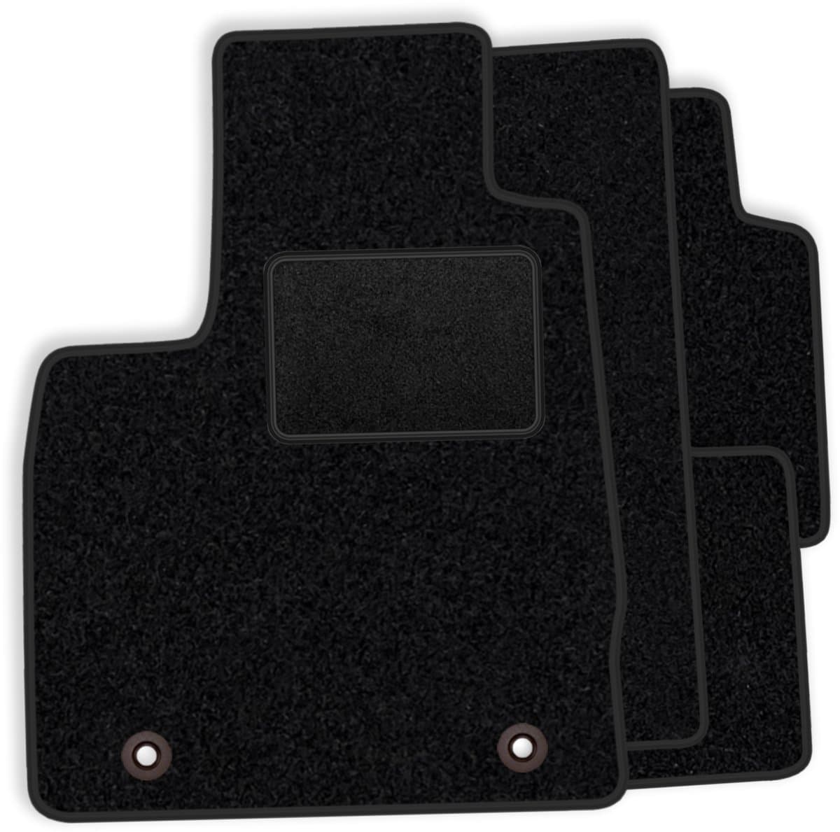 Set veloursmatten geschikt voor Seat Leon III 2012-2020 - zwarte afwerking