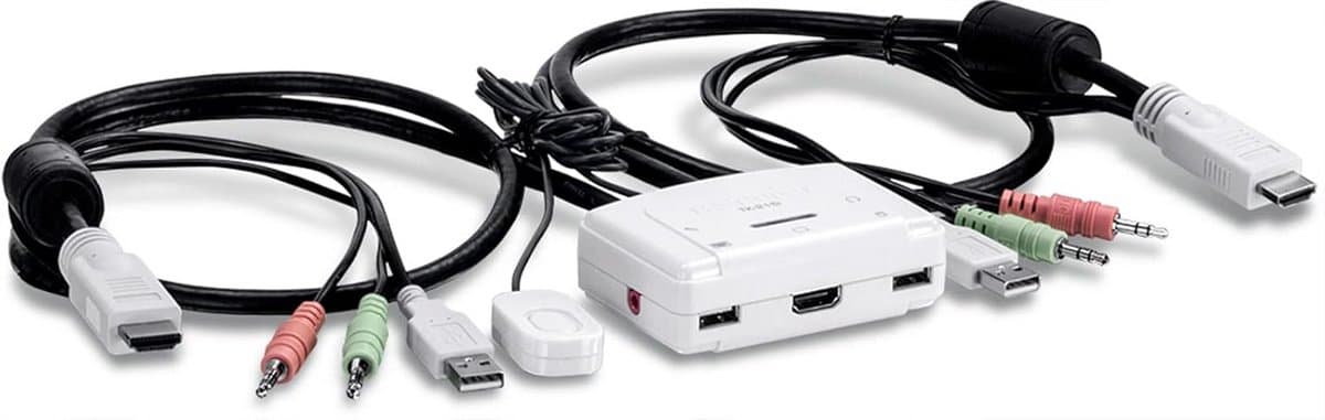 2-poorts HDMI KVM switch - 1080p - 3.5mm audio
