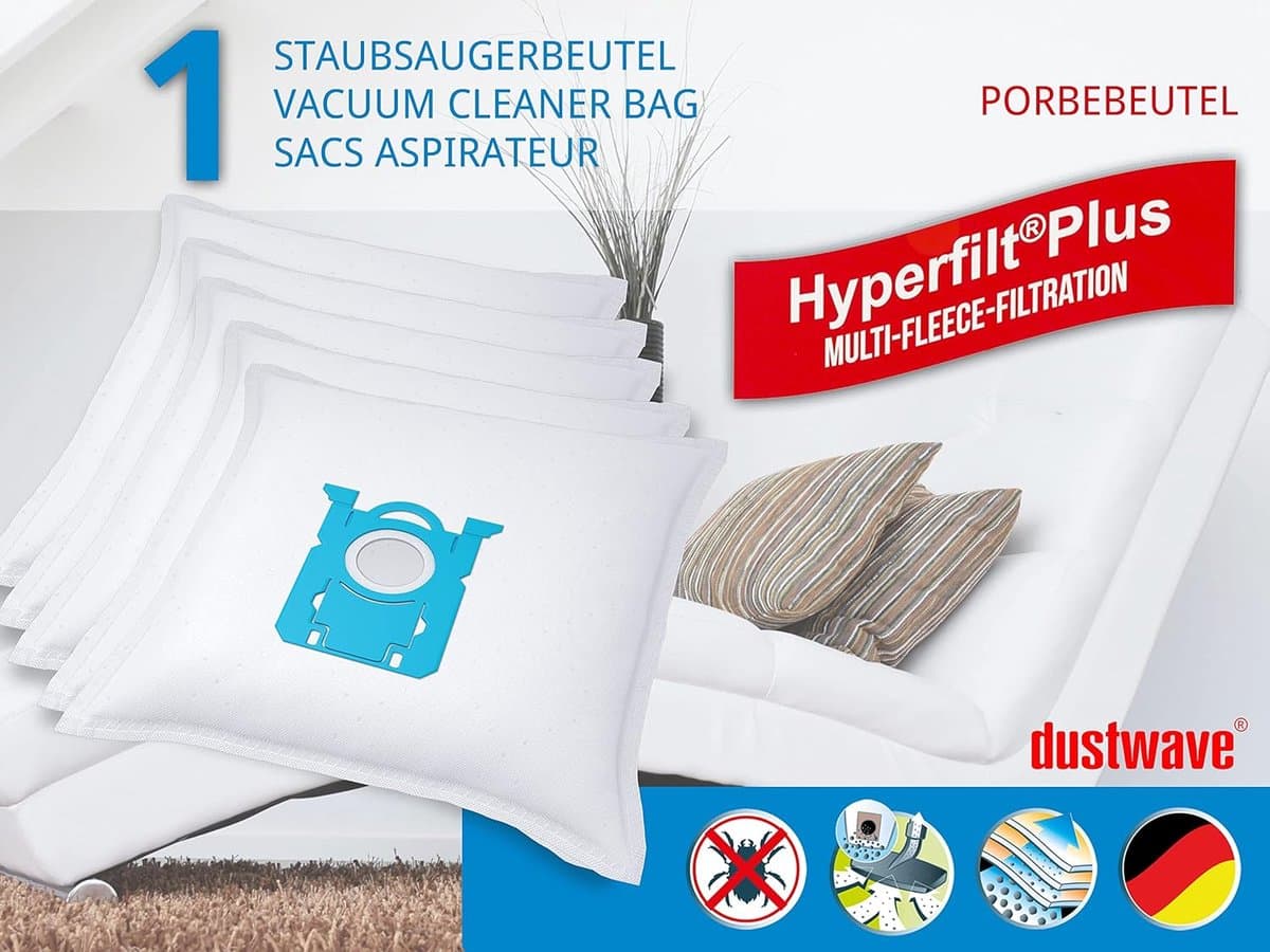 Stofzuigerzakken - Stofzuigerzakken - Stofzuigen - Meerlaags microvlies - 1 stuk - Wit