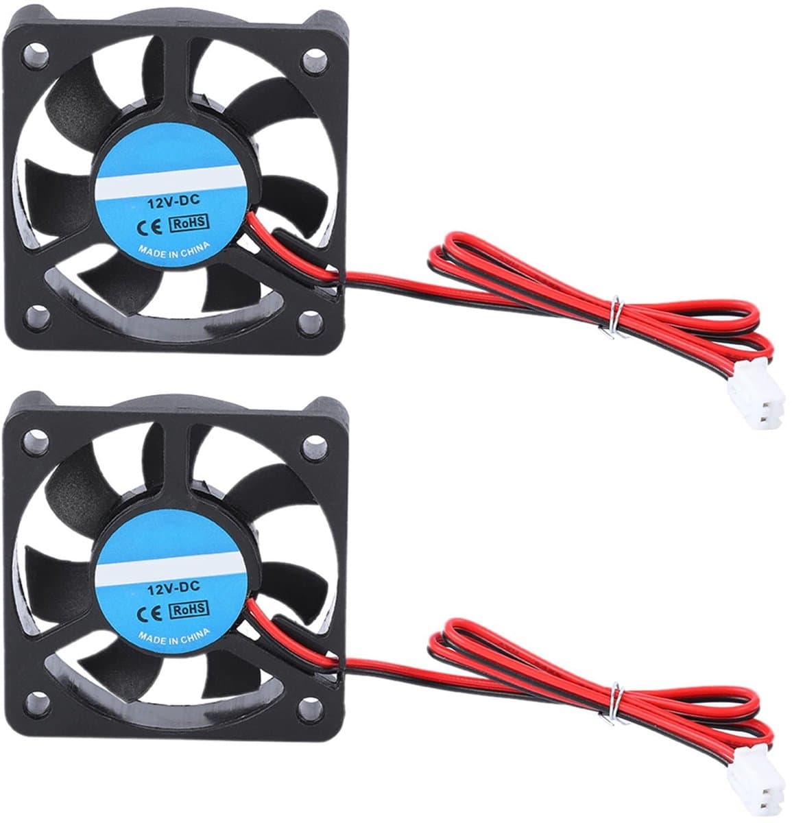 aladdien - 3D-printerventilator - 2 Stuks 5010 - Laag Geluidsniveau 30dB - 50x50x10mm - Borstelloze Koelventilator - Geschikt voor DIY 3D-printer - 24
