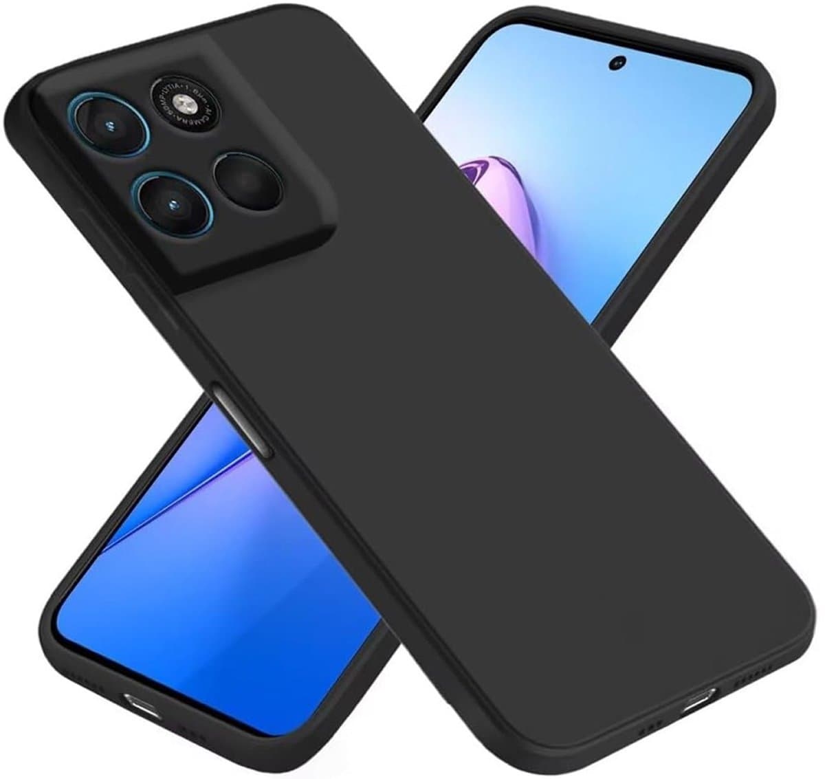 CaseBoutique TPU Case hoesje geschikt voor Motorola Moto G77 - Effen Zwart - TPU (Zacht)