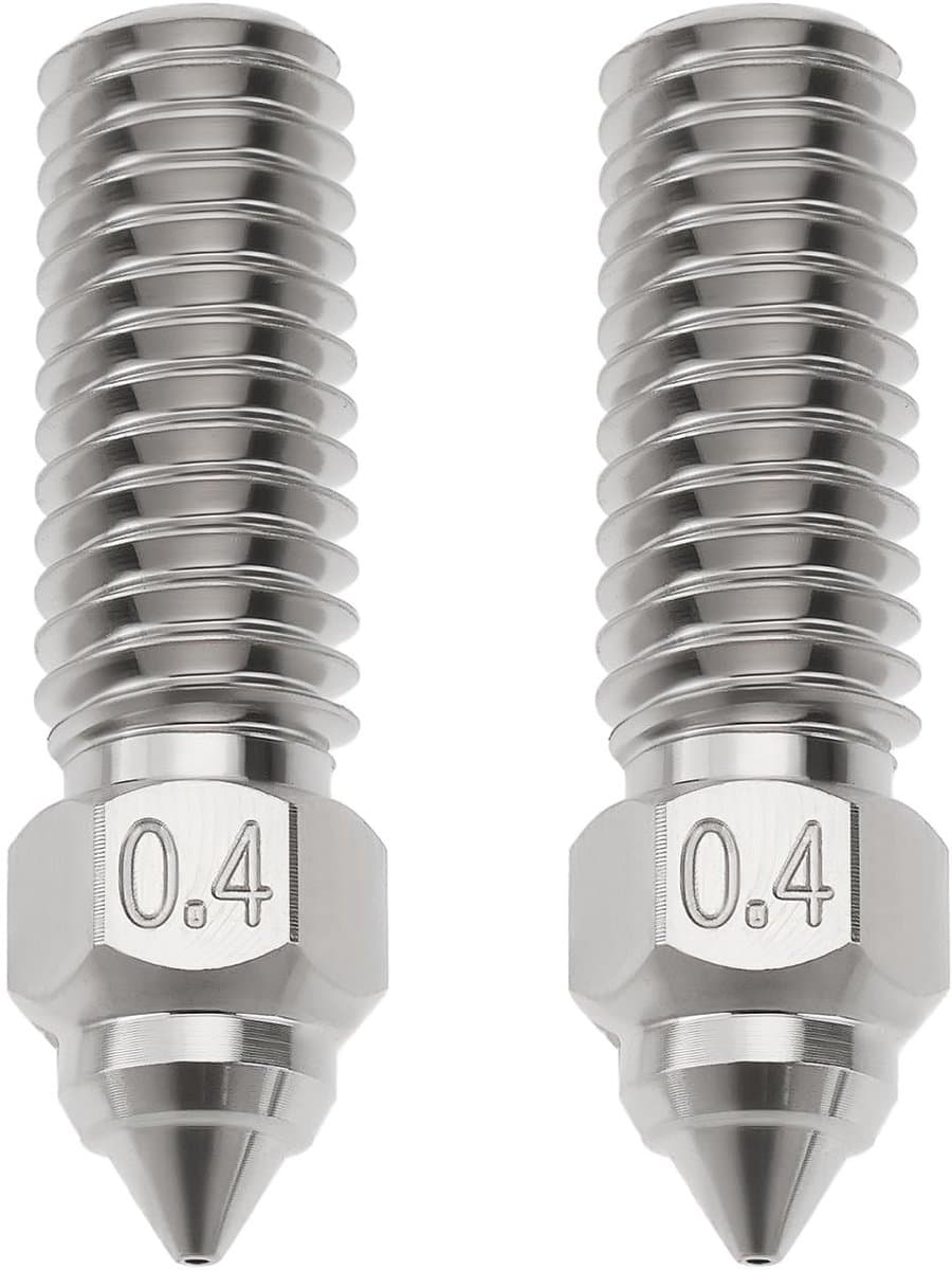 Dailygoods - 3D-printermondstuk 0,4 mm Chroom Zirkonium Koper Compatibel met Diverse Modellen