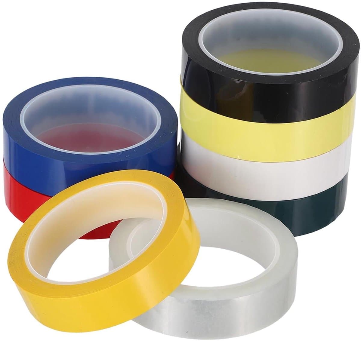 Gekleurde Positioneringstape - Knutseltape Markering - Projecten Organiseren - Eenvoudig Afscheurbaar - 8 Rollen 660cm - Multicolor