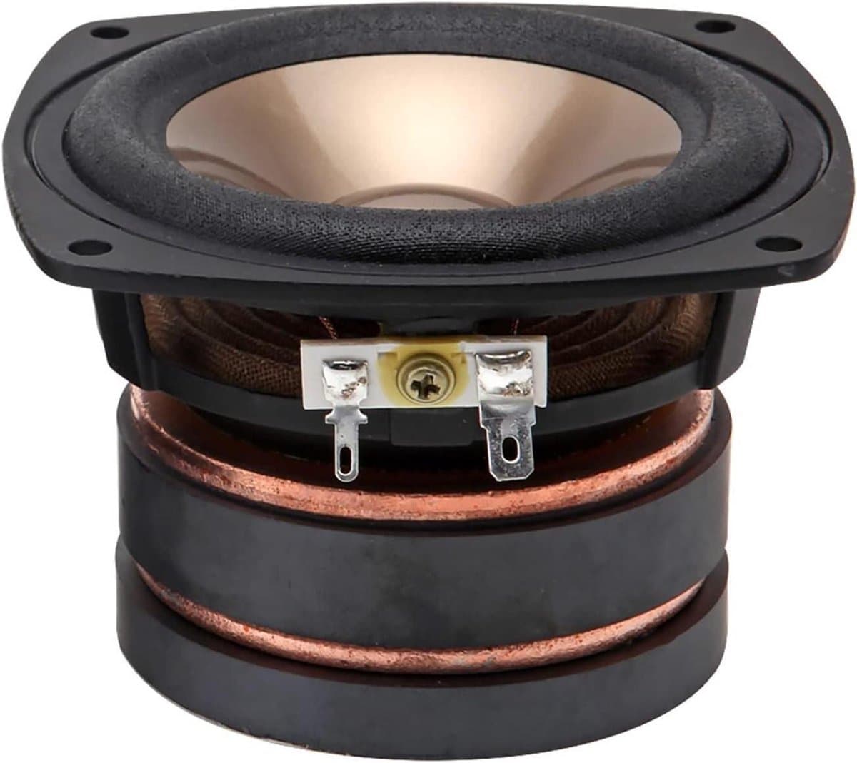 Full Range Speaker Driver - Luidspreker Geluid Muziek - Home Theater DIY - Kristalhelder Geluid - 4 Inch - Goud