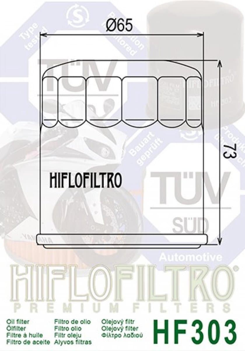 Filtre à huile Hiflofiltro pour Moto Kawasaki 1700 Vn Vulcan Nomad Abs 2015 à 2017 Neuf