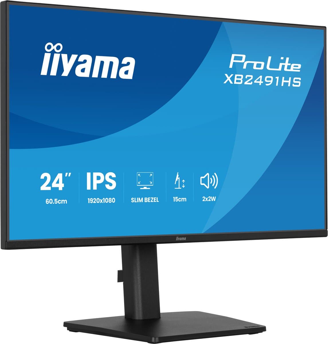 iiyama ProLite XB2491HS-B1 - 24 inch - Full HD - IPS - speakers - verstelbaar