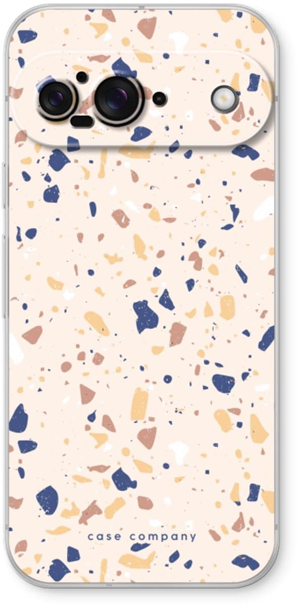 Case Company® - Hoesje geschikt voor Google Pixel 9 hoesje - Terrazzo N°23 - Soft Cover Telefoonhoesje - Bescherming aan alle Kanten en Schermrand
