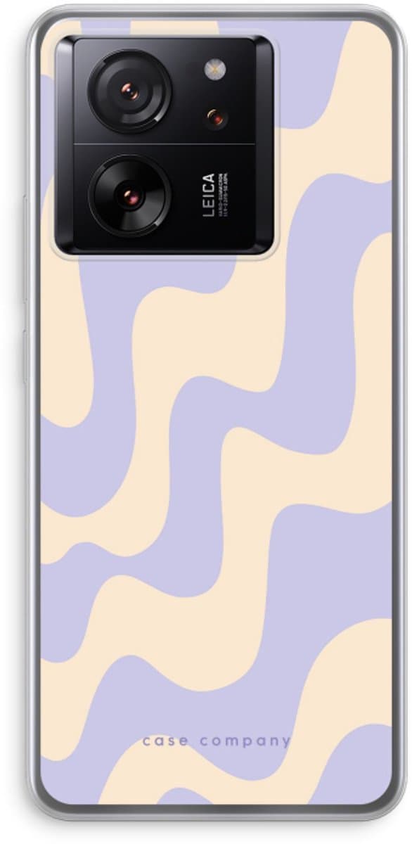 Case Company® - Hoesje geschikt voor Xiaomi 13T hoesje - Flow - Soft Cover Telefoonhoesje - Bescherming aan alle Kanten en Schermrand