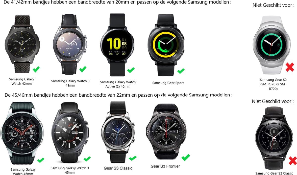 Draak Stalen Band - Geschikt voor Samsung Galaxy Watch 41mm / 42mm - Zilver