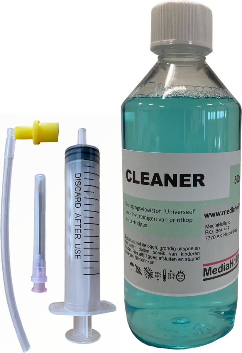 Brother en Epson Printkop Onderhoud Set - Printer Cleaning Kit - Incl. Printkopreiniger Vloeistof - 500 ml