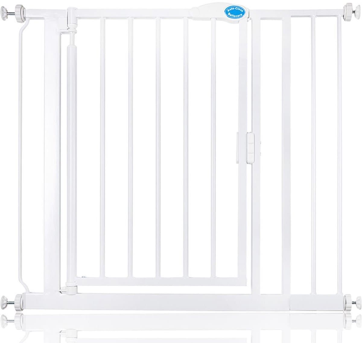Bettacare Auto-Close Klemhek, Hondenhekje, 89.4cm - 96.4cm, Wit
