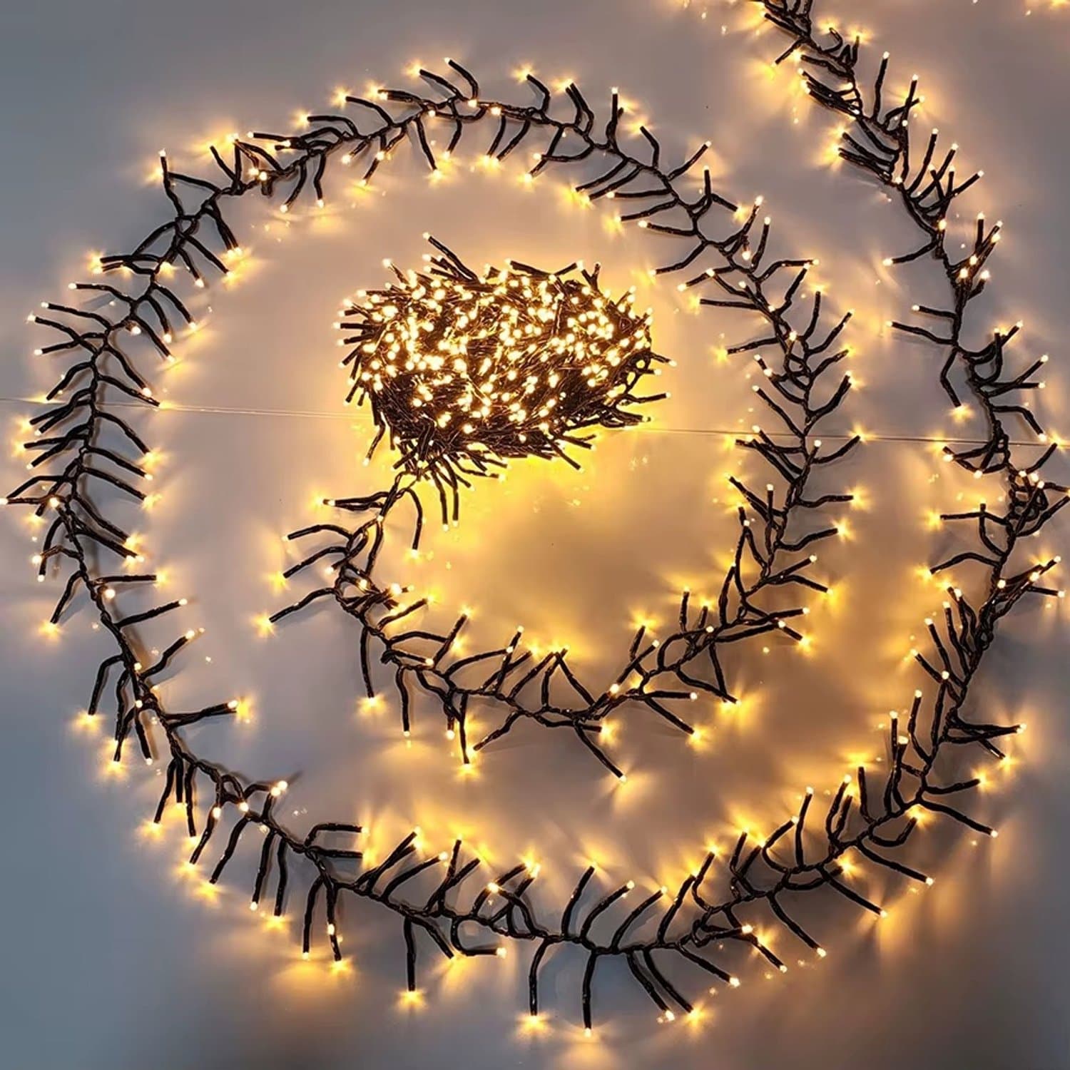 Cluster Kerstverlichting 20 Meter - 1000 LED - Warm Wit - Voor Buiten