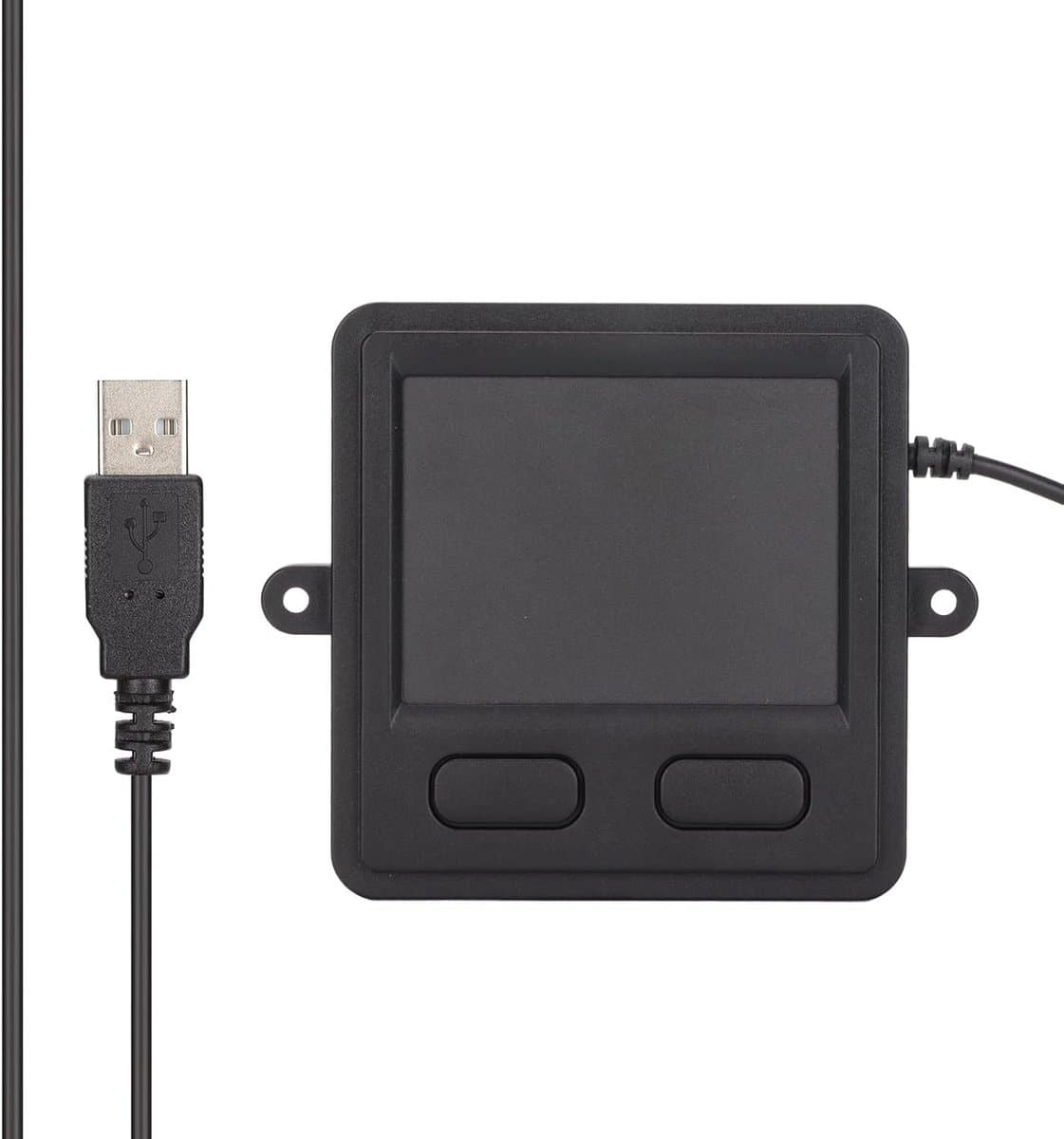 Compact USB Touchpad met 2 Knoppen, Slide-Touch Scroll en Zoom Functies voor Laptops en Desktops, 100 x 83 x 12.6mm