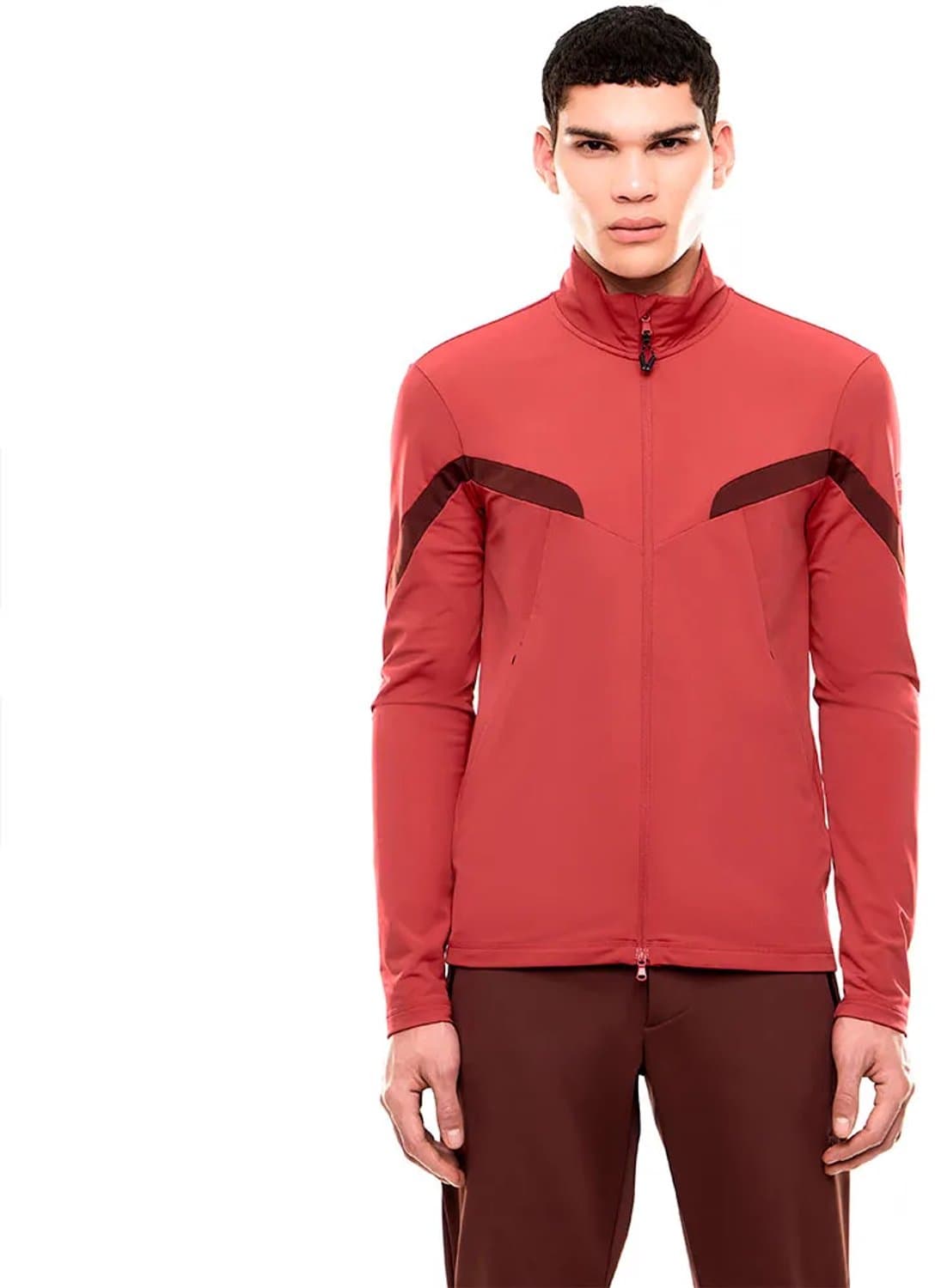 Ea7 Emporio Armani Ski Pure Powerstretch Fleece Met Volledige Rits Rood XL Man