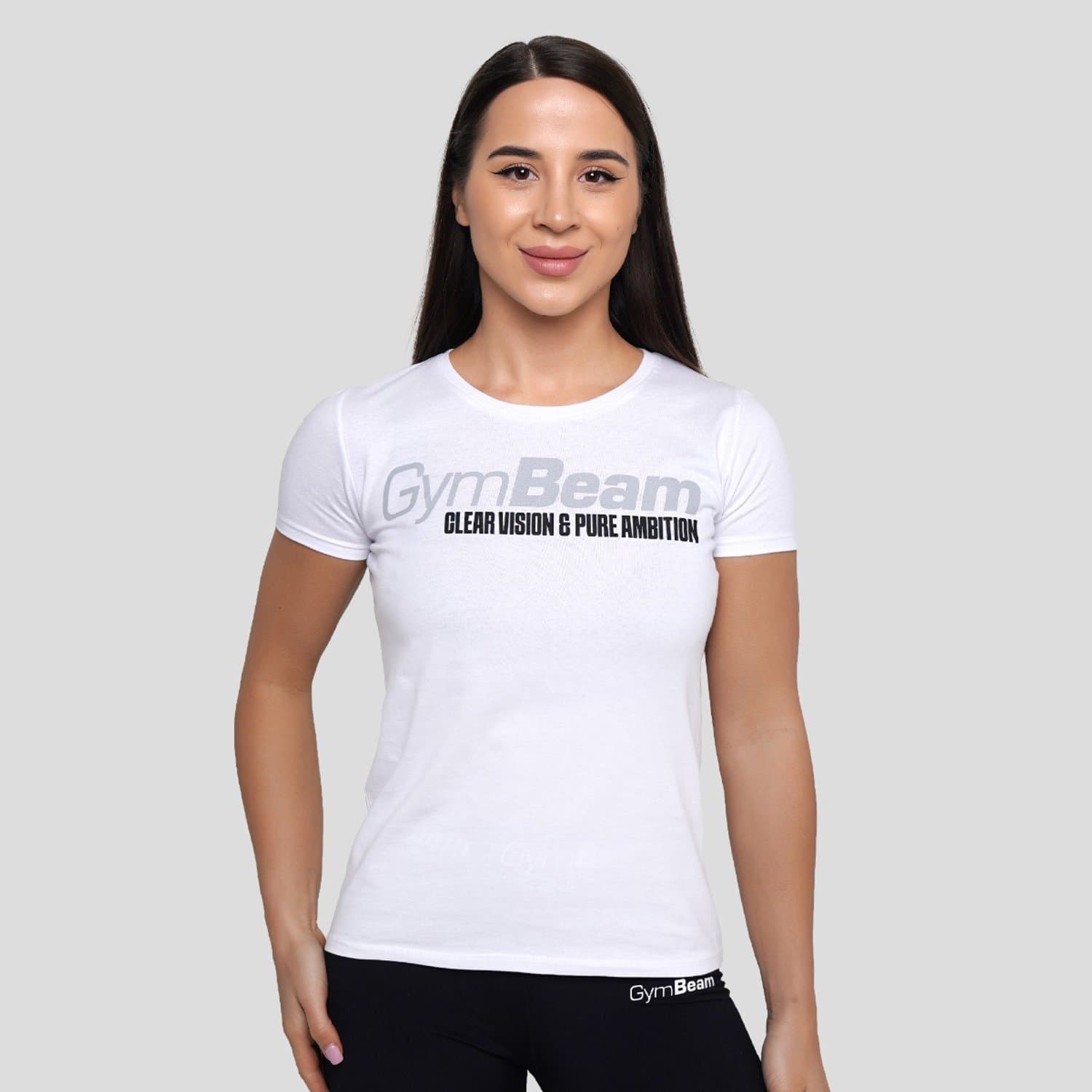 GymBeam Dames-T-shirt Pure Ambition Wit S