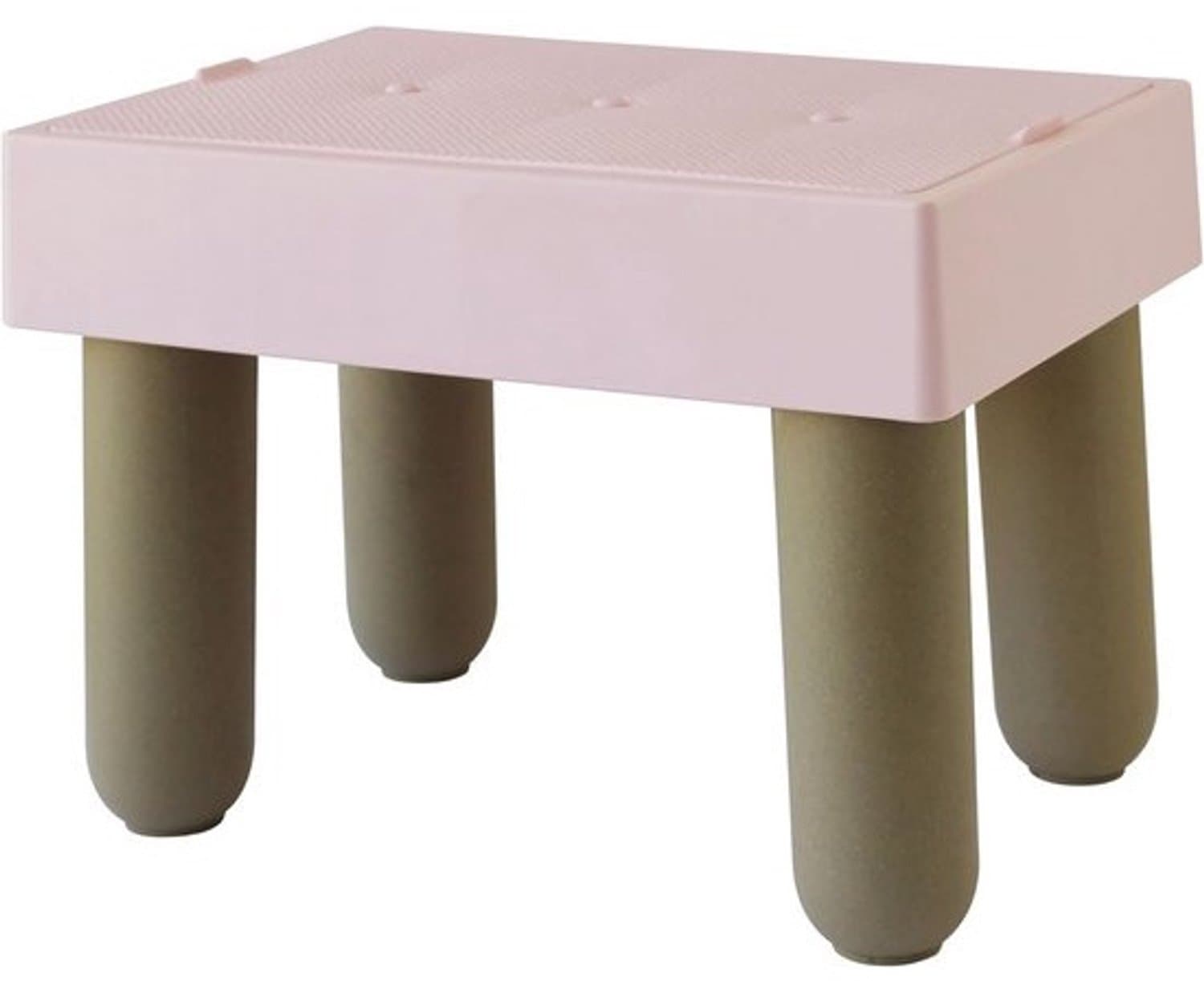 Compacte stapkruk - Roze - Kinderkrukje - Voetenbankje